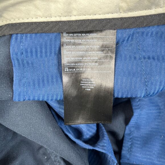 Volcom Chino Pants Mens 36x31 Blue Cotton Blend Straight Leg Skate Surf Casual - Picture 6 of 11